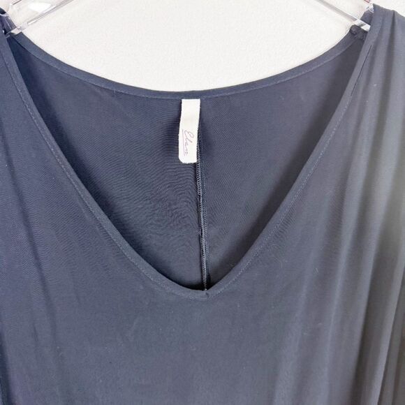 Elan Black Tunic Swim Dress Cover Up Open Shoulder Small - Picture 2 of 6